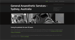 Desktop Screenshot of generalanaestheticservices-sydneyaustralia.com